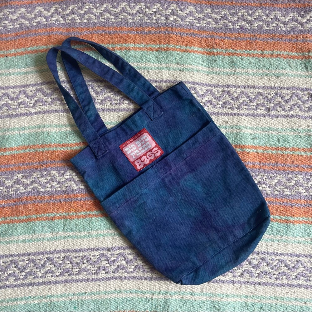 Big Bud Press Mini Tote Tie Dye Blue Navy Purple 💙💜